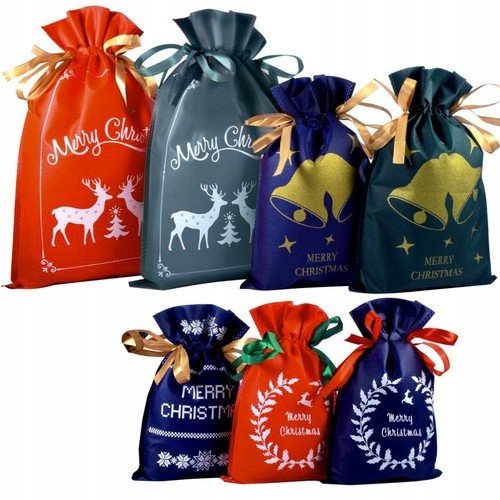  WEIHNACHTSTASCHEN TASCHEN VERPACKUNG GESCHENKSET 8-tlg
