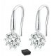  925 Silber OHRRINGE mit Zirkonen SILBER Ohrstecker Damen