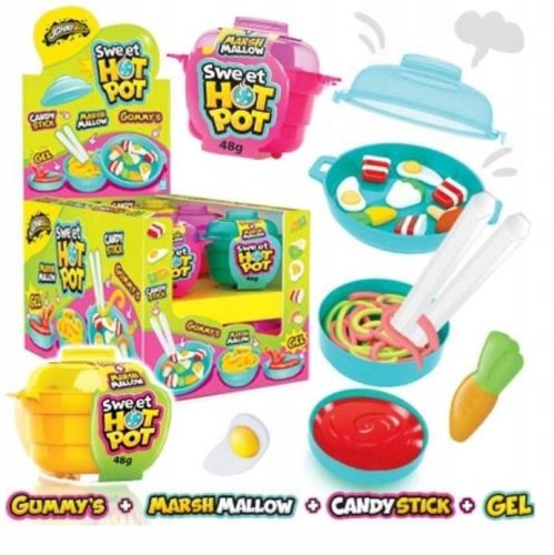Süße Topf-Candy-Mischung Johny Bee, Tutt-Frutti Geschmack, 12 Stück, 576g
