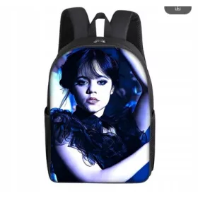   Rucksack im Wednesday Addams Stil – Perfekt für Schule und Freizeit