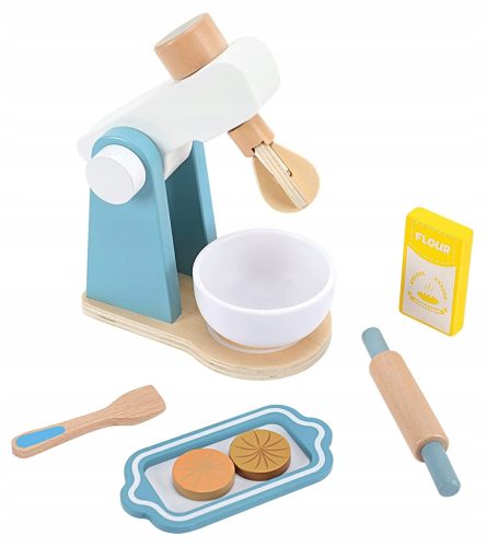  Lernspielzeug, Holzmixer, Mixer, Küchenmaschine für Kinder ab 3 Jahren