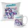  GESCHENK FÜR EIN MÄDCHEN – TASSE + KISSEN-SET – VERSCHIEDENE DESIGNS