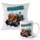  GESCHENK FÜR EINEN JUNGEN – TASSE + KISSEN-SET – VERSCHIEDENE TRAKTORMUSTER