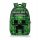 Schulrucksack für Erstklässler, Leicht & Geräumig, A4-Format, Minecraft Design