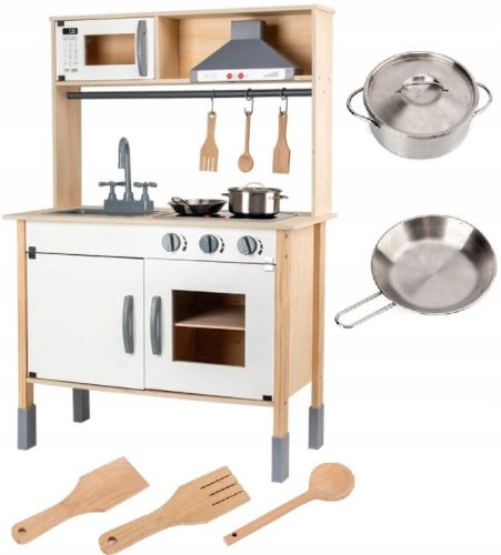  Große Holzküche für Kinder + XL-Zubehör