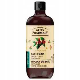    Green Pharmacy Badeschaum, grüner Kaffee und Ingweröl, 500 ml