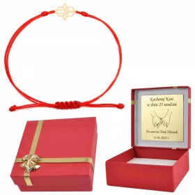  Goldarmband an einer Schnur, Hand von Fatima pr. 585