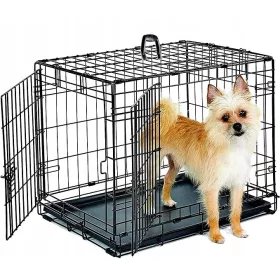   Pulverbeschichteter Stahlkäfig Preston kleiner Hund 44 x 60 x 50 cm