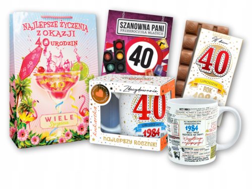  Tasse + Karte + Schokolade. Ein Geschenk zum 40. Geburtstag für eine Ehefrau, eine Frau, eine Mutter