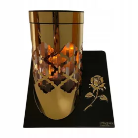  Kerze Solarkapelle Metall Gold und Schwarz Paris