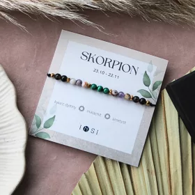    Armband aus Natursteinen passend zur ZODIAC SCORPIO-Kollektion