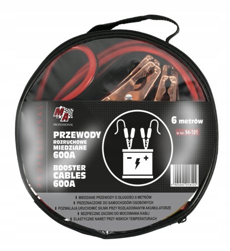  MA Professional 600 A Starthilfekabel 6 m