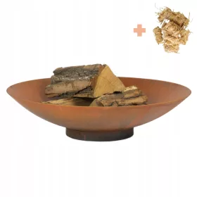  Gartenkamin Wasserschale Corten Ring 80 cm 3mm dicker Stahl