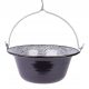  UNGARISCHER EMAILLIERTER HÄNGETOPF 8 L Perfect Home SCHWARZ