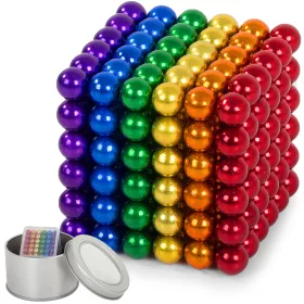    NEOCUBE MAGNETKUGELN 216 STÜCK 5mm REGENBOGENBUNTE REGENBOGENBOX
