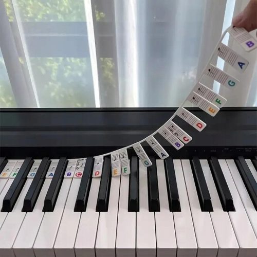  Silikon-Tastaturabdeckungen mit Noten 61-Tastatur-Orgel-Aufklebern