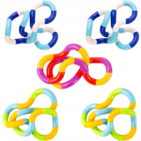    5PCS Tangle Fidget Toy Twisty Toy Snake Dekompressionsspielzeug