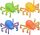 4 Stück umwandelbare Kette Pop Spider Fingerspitzenspielzeug DIY