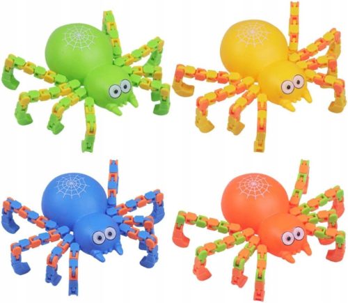  4 Stück umwandelbare Kette Pop Spider Fingerspitzenspielzeug DIY