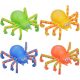  4 Stück umwandelbare Kette Pop Spider Fingerspitzenspielzeug DIY