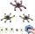  2x verformbarer phosphoreszierender Spinner. Tragbarer Rotationsroboter.