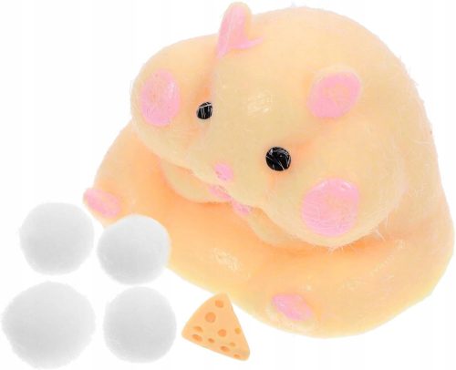  Hamster mit Käsemaus, dehnbares Spielzeug, Mini-süßes Spielzeug