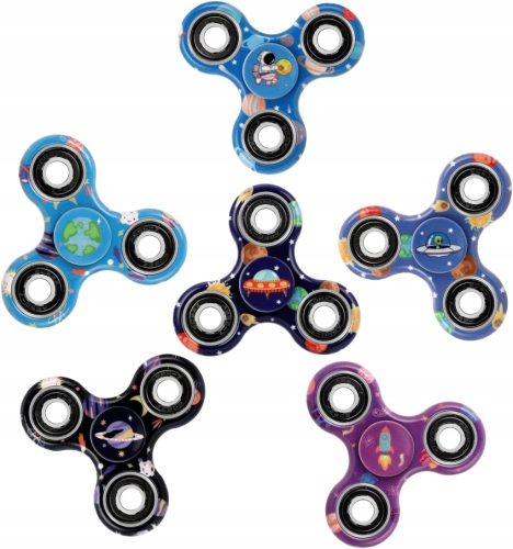  6 Packungen Weltraumspinner für Kinder, sensorische Spielzeuge