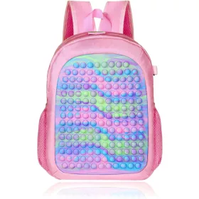    Pop-Schulrucksack für Mädchen, großes Fassungsvermögen, leichter Rucksack für