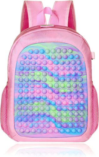  Pop-Schulrucksack für Mädchen, großes Fassungsvermögen, leichter Rucksack für