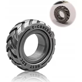    Doppelfunktions-Fidget-Ring aus Edelstahl für Motorradreifen 2024,