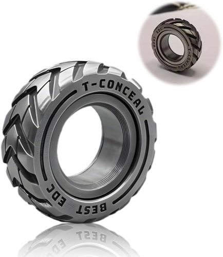  Doppelfunktions-Fidget-Ring aus Edelstahl für Motorradreifen 2024,