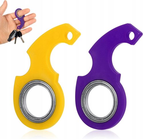  2 Stück Schlüsselanhänger-Spinner-Spielzeug, Schlüsselanhänger-Spinner, tragbarer Schlüsselanhänger-Spinner