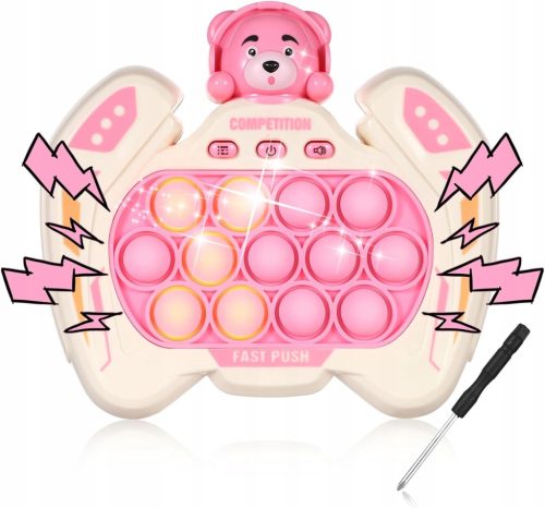  Push-Spiel, Light Up Fidget Pop Fidget-Spiel bezaubernd