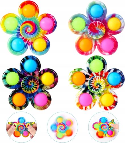 Fidget Spinner Pop Toys 4er Set, Fidget Pop Toys,