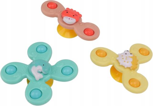  Baby Fidget Spinner Spielzeug, 3 Stk. Wasserdichter Babyblumen-Saugnapf