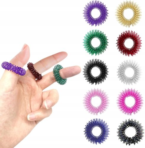  10 Stück Akupressurringe, Zappelspielzeug, Trichotillomanie,