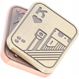    Fidget Slider Spielzeug, Metall Poker Fidget Slider EDC Erwachsene Fidget Spielzeug,