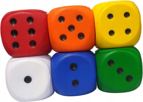  6 Stücke Schwamm Feste Schaum Spiel Würfel Würfel Erwachsene Würfel Mit