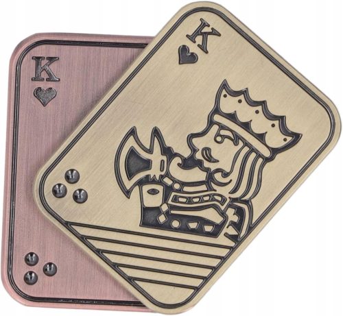  Metall Fidget Slider Poker Spielkarte, Anti-Stress-Spielzeug