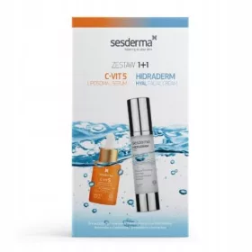  Sesderma C-Vit 5 Serum + Hidraderm Hyal Gesichtscreme