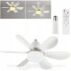  DECKENVENTILATOR, VENTILATOR, DECKENVENTILATOR, LED-LAMPE 52 CM MIT FERNBEDIENUNG