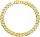  HERREN-GOLDARMBAND, DIAMANT-SILBER, VERGOLDET, 19 cm