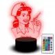  LED-Schreibtischlampe, 3D-Krankenschwester-Statue für die Arbeit von Krankenschwestern