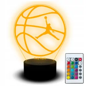    LED-Schreibtischlampe, Statuette, Basketball, Basketball, Jordan, Basketball, Sport