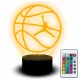  LED-Schreibtischlampe, Statuette, Basketball, Basketball, Jordan, Basketball, Sport