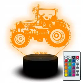    LED Schreibtischlampe Statuette Traktor Traktor Landschaft Schwein Kuh