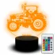  LED Schreibtischlampe Statuette Traktor Traktor Landschaft Schwein Kuh