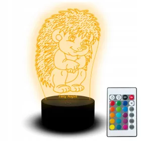    Led Nachtlampe für Schreibtisch Igel Igel Tier Haustier Statue Name RGB