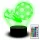  LED-Nachtlicht für Schreibtisch, Ball, Kork, Fußballspieler, Namensgravur, Fußball, 3D
