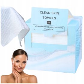    Einweghandtücher zum Abwischen Ihres Gesichts, Kosmetiktücher, 50 Stück